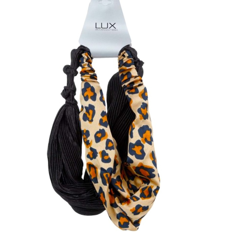 LUX Accessories 2pk Headband Wraps NWT - Picture 2 of 3